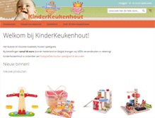 Tablet Screenshot of kinderkeukenhout.nl